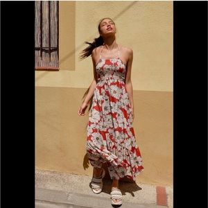 NWT Free People Heat // Wave Maxi Dress Sunset Combo